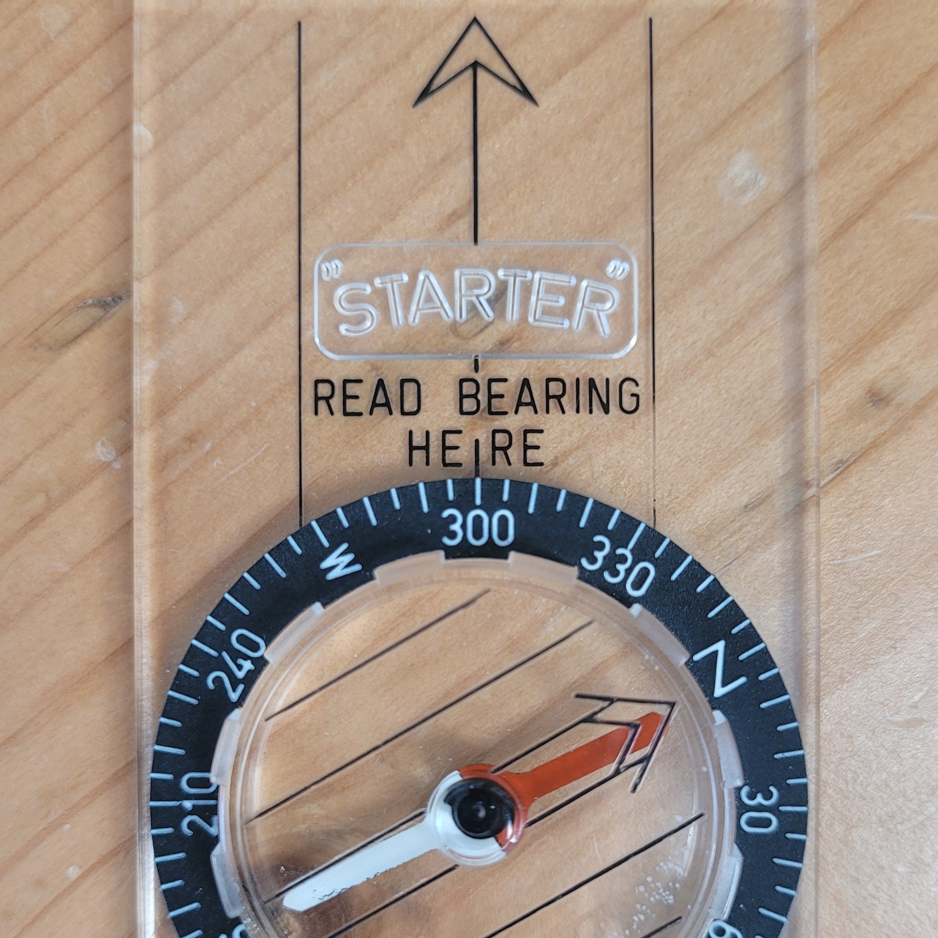 Silva Schimmkompass ausgerichtet